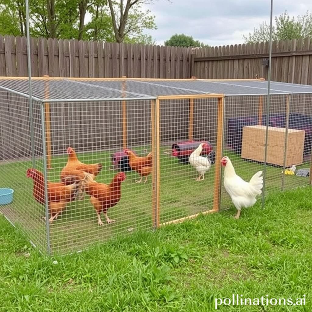 How Big Should A Chicken Run Be For 10 Chickens 